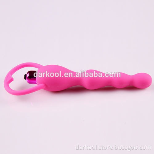 N010/High quality silicone vibrating anal beads sex toy vagina vibrator for women anal masturbation